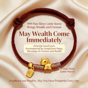 Home red string gold horse zodiac year bracelet|2026 jia wu horse year luck bracelet, ward off bad luck, protection & wealth