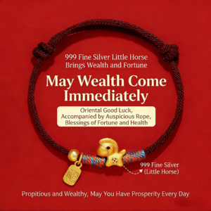 red string gold horse zodiac year bracelet｜2026 jia wu horse year luck bracelet, ward off bad luck, protection & wealth