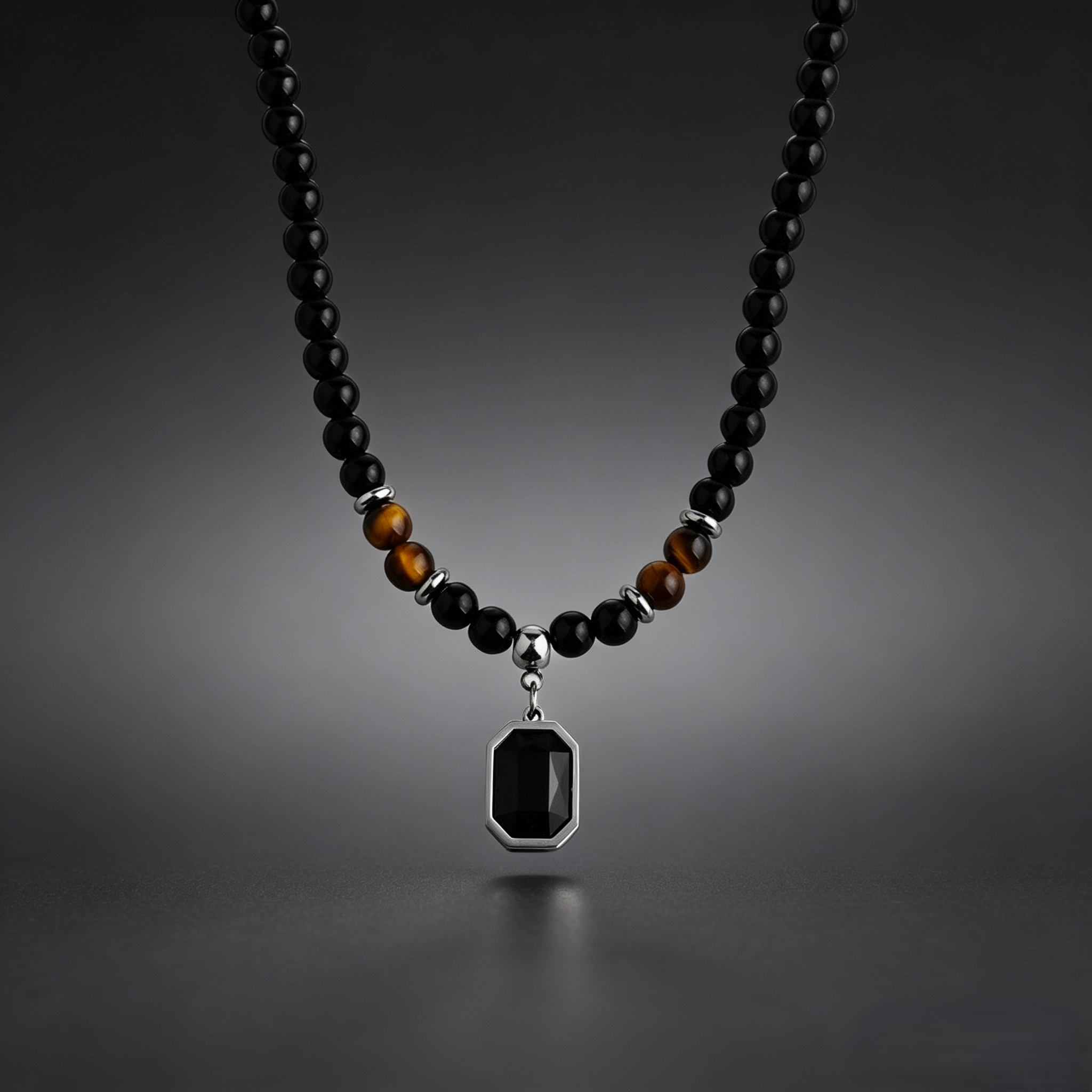 National Trend Obsidian Tiger Eye Necklace - Taoist Blessed Crystal Jewelry for Women - National Trend Obsidian Tiger Eye Necklace - Taoist Blessed Crystal Jewelry for Women - Image 2