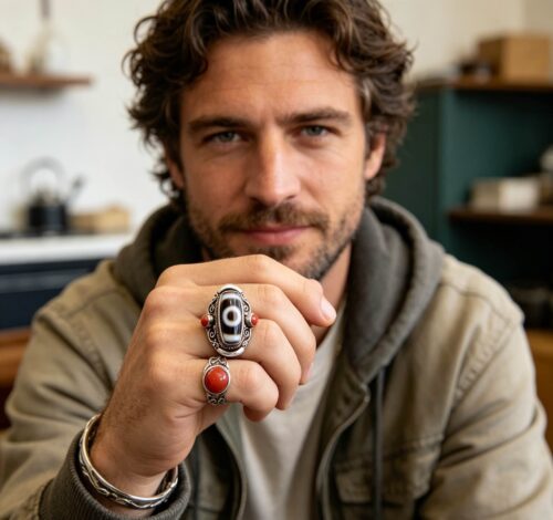 Tibetan Handmade 925 Silver Ring | Adjustable Open Ring Vintage Ethnic Unisex | Chunky Statement Jewelry for Men & Women photo review