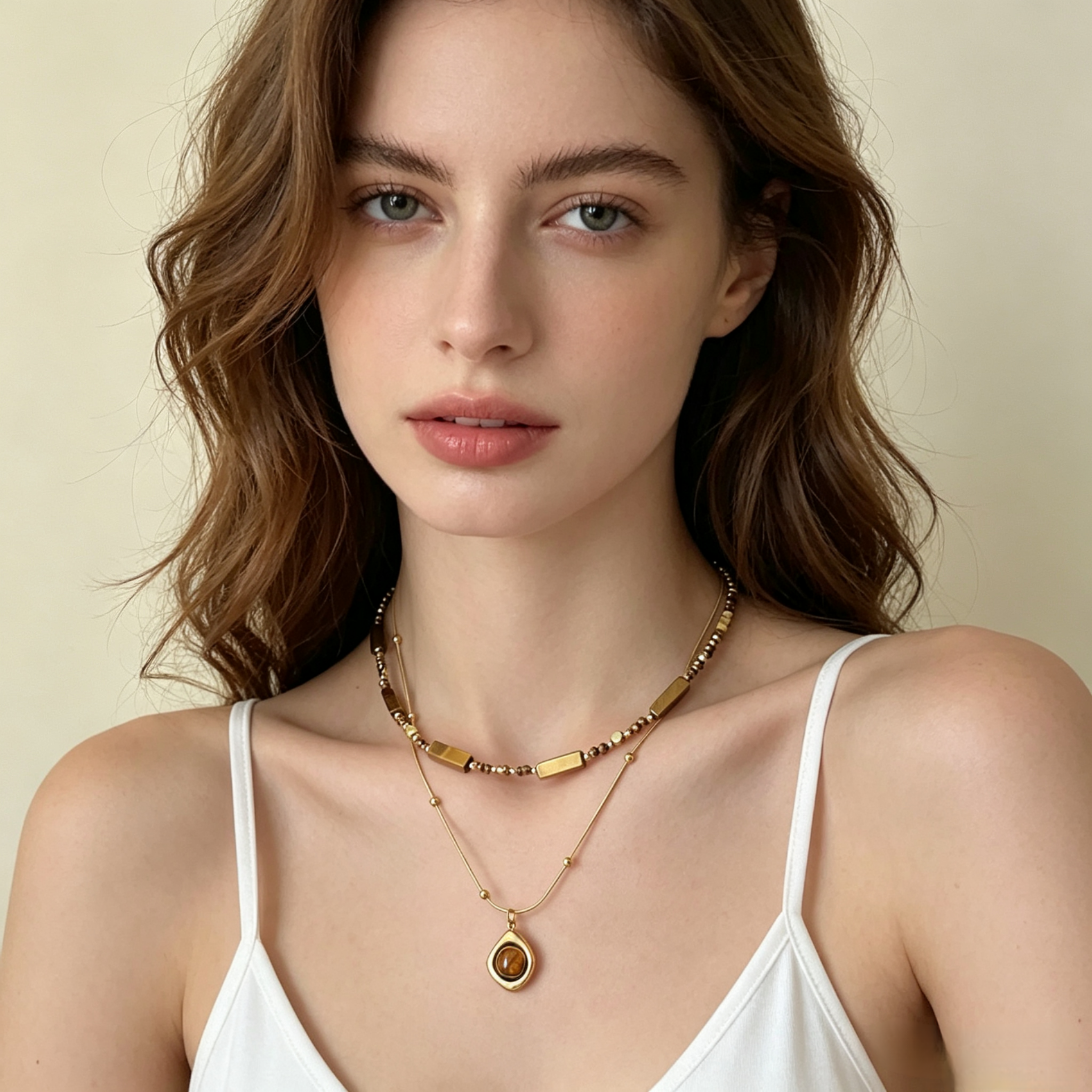 Maillard Tiger Eye Bead Pendant Necklace · Vintage Luxury Women · Taoist Blessed Crystal Jewelry - Maillard Tiger Eye Bead Pendant Necklace · Vintage Luxury Women · Taoist Blessed Crystal Jewelry - Image 5