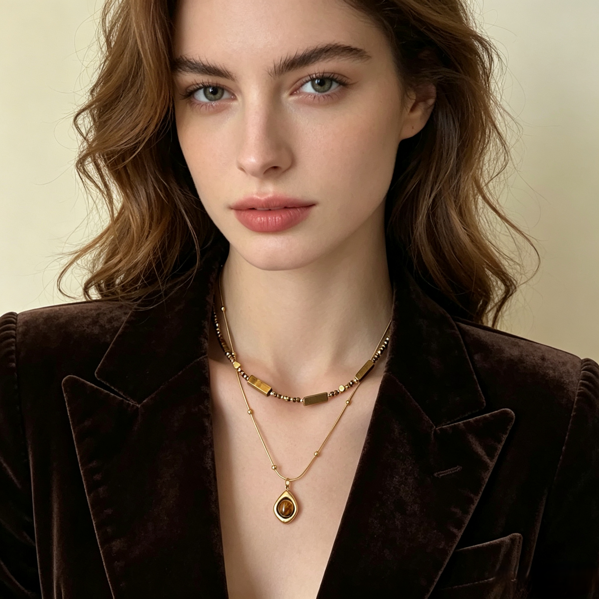 Maillard Tiger Eye Bead Pendant Necklace · Vintage Luxury Women · Taoist Blessed Crystal Jewelry - Maillard Tiger Eye Bead Pendant Necklace · Vintage Luxury Women · Taoist Blessed Crystal Jewelry - Image 6