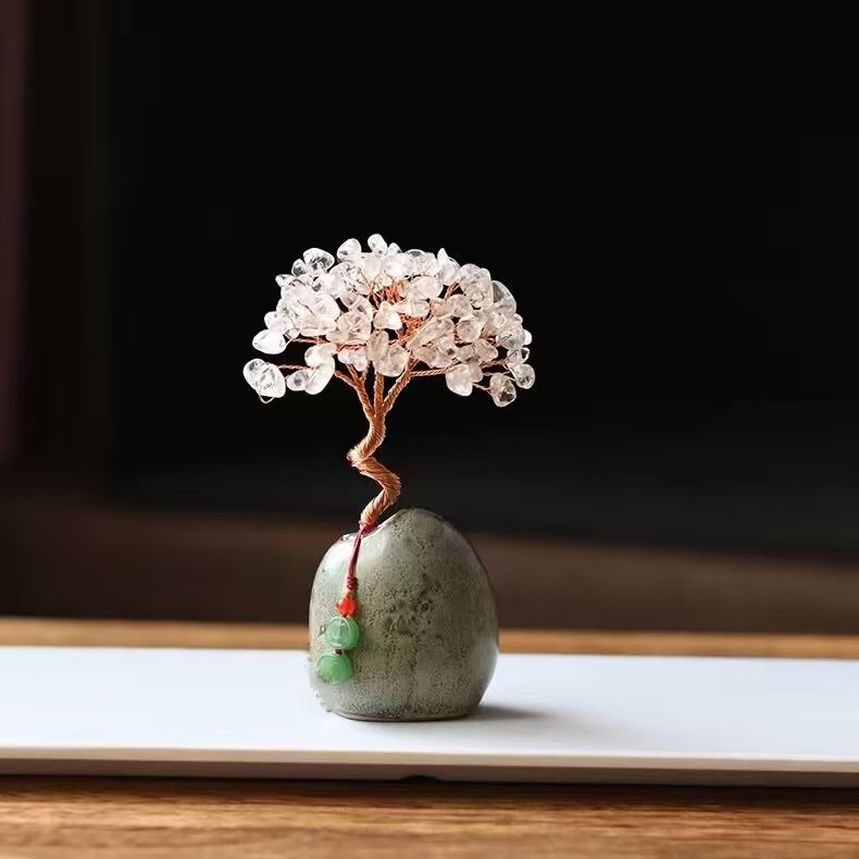 5-Color Crystal Money Tree | Handmade Multi-Gemstone Wealth Tree | Feng Shui Prosperity Decor Gift - 5-Color Crystal Money Tree | Handmade Multi-Gemstone Wealth Tree | Feng Shui Prosperity Decor Gift - Image 4