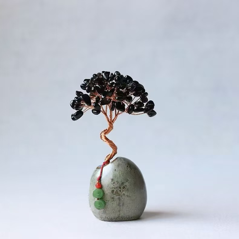 5-Color Crystal Money Tree | Handmade Multi-Gemstone Wealth Tree | Feng Shui Prosperity Decor Gift - 5-Color Crystal Money Tree | Handmade Multi-Gemstone Wealth Tree | Feng Shui Prosperity Decor Gift - Image 6